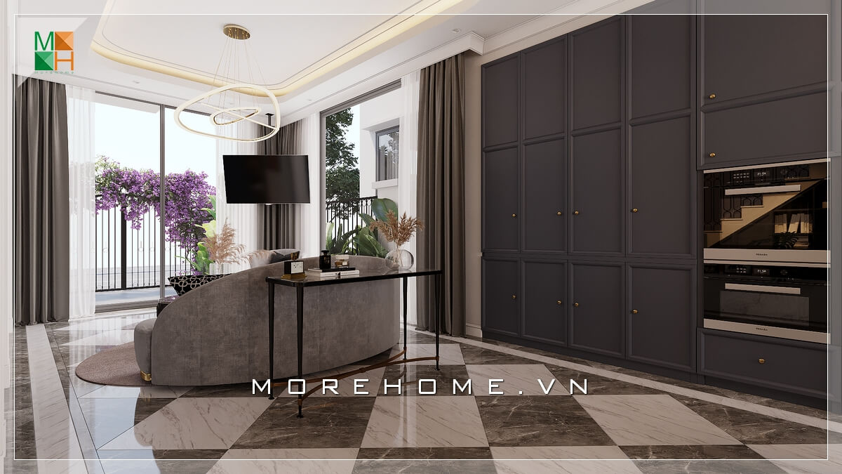 Ý tưởng thiết kế phòng khách biệt thự đẹp từng chi tiết